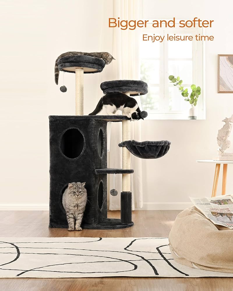 Fourfurpets 52in Cat Tree Cat Tower for Indoor Cats, Multi